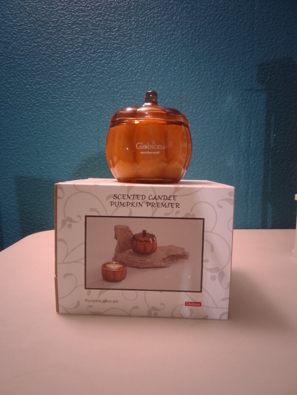 Glebion Scented Candle Pumpkin Spice Pie scent